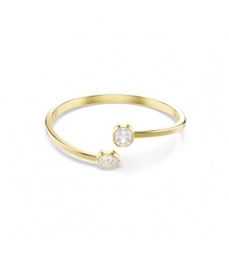 SWAROVSKI PULSERA IMBER, TALLAS MIXTAS BLANCAS,
 BAÑO TONO ORO