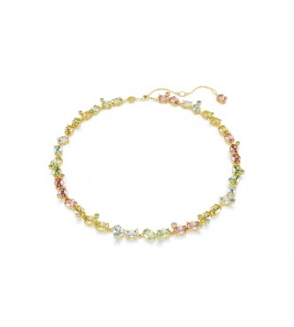 SWAROVSKI COLLAR TENNIS GEMA, TALLAS MIXTAS MULTICOLOR,
 BAÑO DE TONO ORO