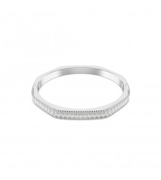 SWAROVSKI PULSERA MATRIX, TALLA BAGUETTE BLANCO,
 BAÑO DE RODIO