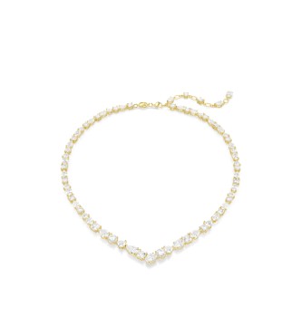 MESMERA:NECKLACE V WHITE/GOS