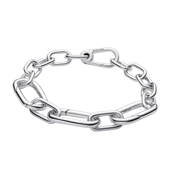 593854C00-3 Sterling silver link bracelet with 3 large openable links