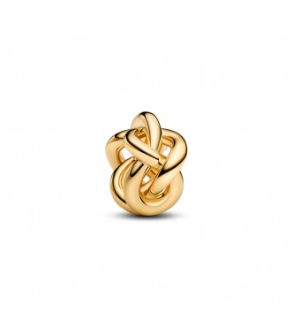 PANDORA 763755C00 Charm de nudo infinito bañado en oro de 14k