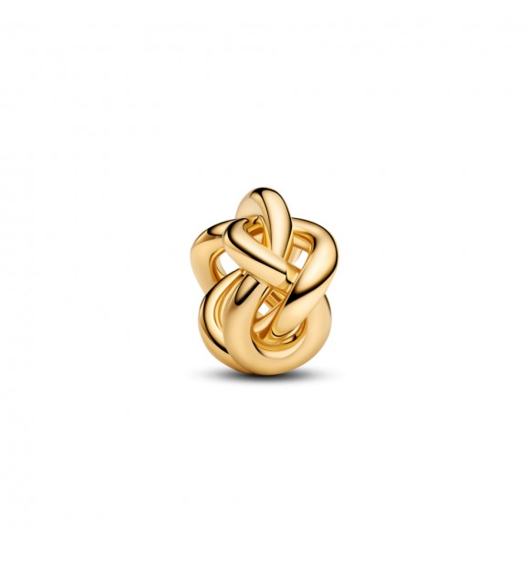 PANDORA 763755C00 Charm de nudo infinito bañado en oro de 14k