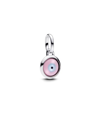 793693C00 Engravable evil eye sterling silver mini dangle with Murano glass