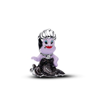 PANDORA 794331C01 Disney Ursula sterling silver charm with black,
 purple, red and blue enamel