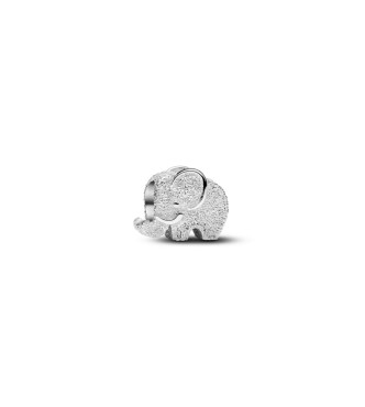 PANDORA 794528C00 Textured elephant sterling silver mini charm