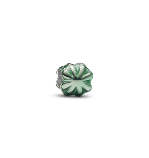 PANDORA 794817C01 Clover sterling silver mini charm with green enamel