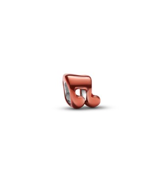 PANDORA 794902C01 Music note sterling silver mini charm with orange enamel