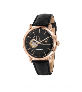 MASERATI EPOCA 42MM AUTO BLACK DIAL BLACK STR R8821118009