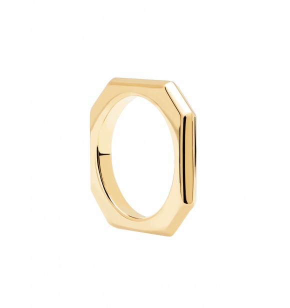 PDPAOLA AN01-378-14 ANILLO SIGNATURE LINK GOLD RING