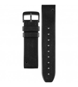 GARMIN QuickFitÂ® 22 Watch Bands, Black Leather
