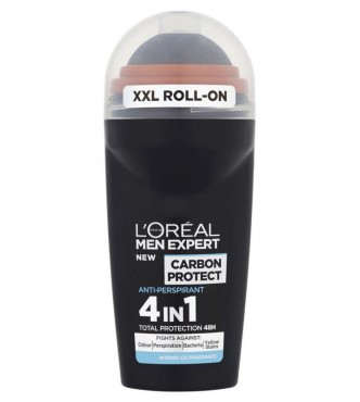 L.Oréa Men Exp A7880551 DEORO 50ML Carbon Protect Anti-Perspirant Intense Ice - Deo Roll-On