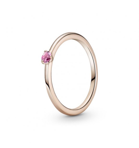 189259C03-48-Anillo en Pandora Rose Solitario Rosa