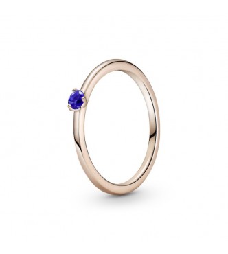 189259C04-48-Anillo en Pandora Rose Solitario Azul Estelar