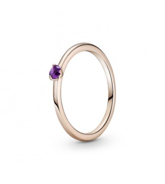 189259C06-48-Anillo en Pandora Rose Solitario Morado