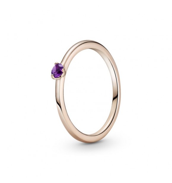 189259C06-48-Anillo en Pandora Rose Solitario Morado