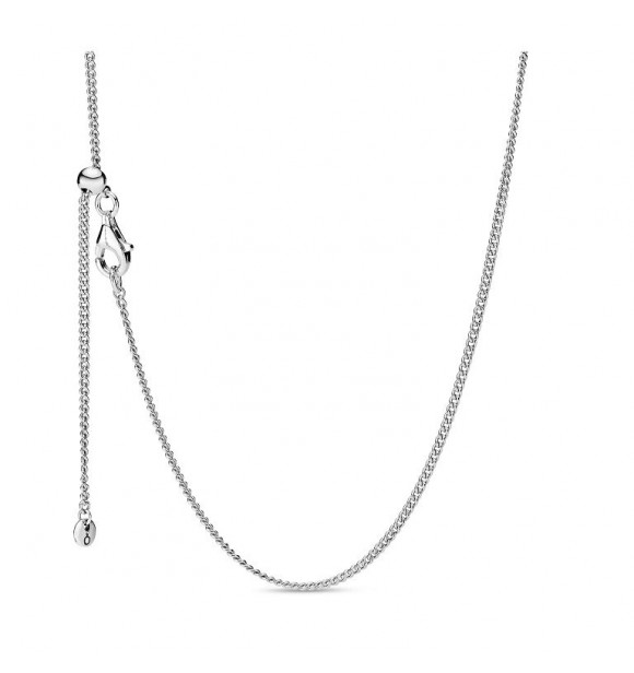 PANDORA Sterling silver necklace with sliding clasp