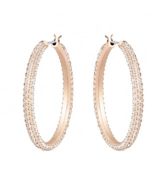 SWAROVSKI STONE:PE HOOP HOOP SILK/ROS