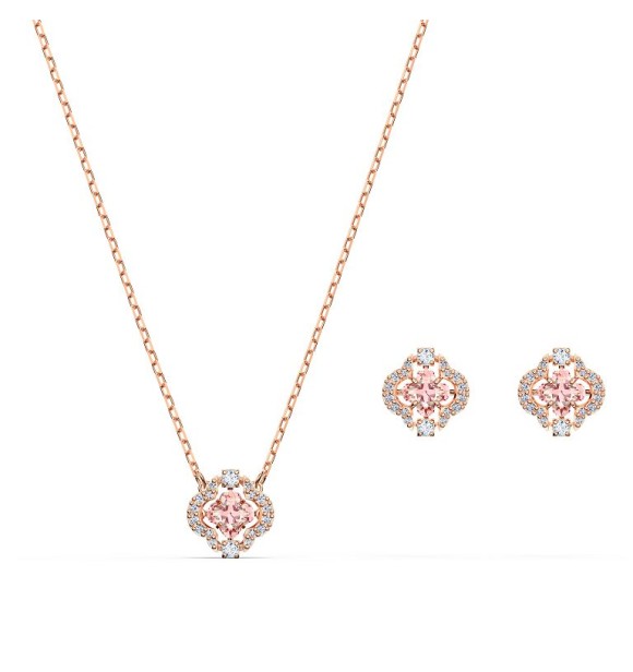 SWAROVSKI SPARKLING DC:SET CLOVER CZMO/ROS