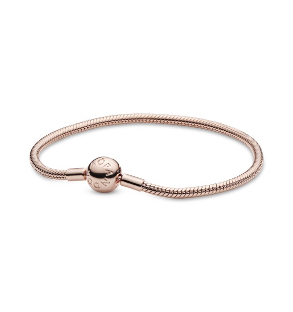 580728-21 14k Rose gold-plated snake chain bracelet