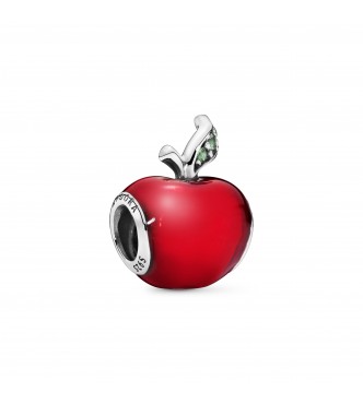 PANDORA Charm Disney Manzana de Blancanieves en plata de primera ley y esmalte rojo y verde