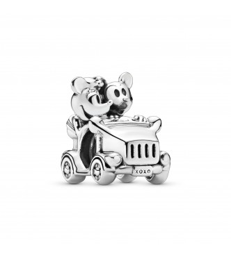 PANDORA Disney Mickey & Minnie car silver charm