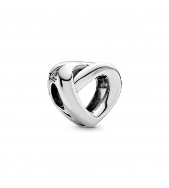 PANDORA Knotted heart silver charm