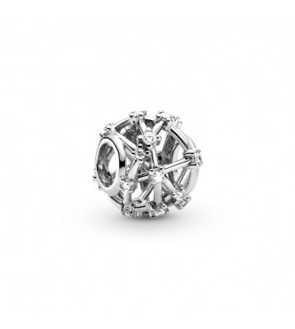 PANDORA Openwork sterling silver charm with clear cubic zirconia 799240C01