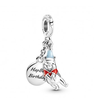 799385C01-Charm Colgante en Plata de Ley Cumpleaños Winnie the Pooh de Disney